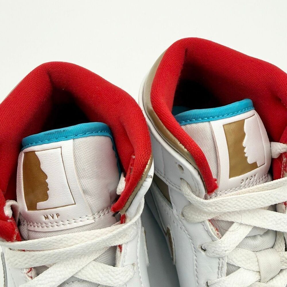 Nike Air Jordan 1 Mid “NC To CHI” 2023 Blue White Gold Red US Kids Size 4.5Y / E - Picture 12 of 14